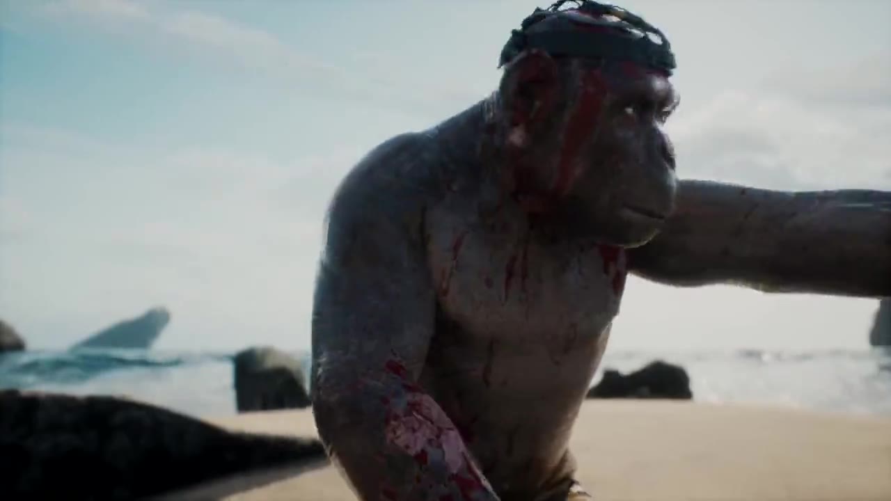 Ape Cinematic: a frame of BR1's film